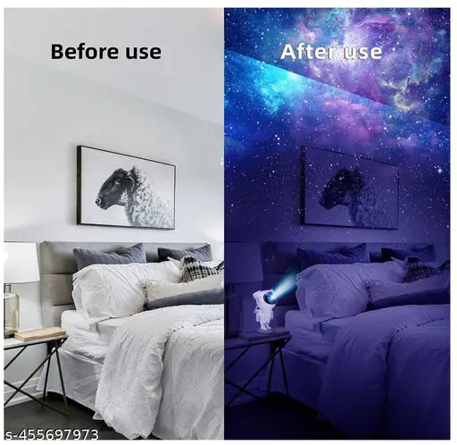 Astronaut Galaxy Projector with Remote Control - 360° Adjustable Timer Kids Astronaut Nebula Night Light, for Gifts,Baby Adults Bedroom, Gaming Room, Home and Party (Corded Electric)
