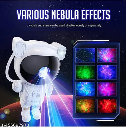 Astronaut Galaxy Projector with Remote Control - 360° Adjustable Timer Kids Astronaut Nebula Night Light, for Gifts,Baby Adults Bedroom, Gaming Room, Home and Party (Corded Electric)