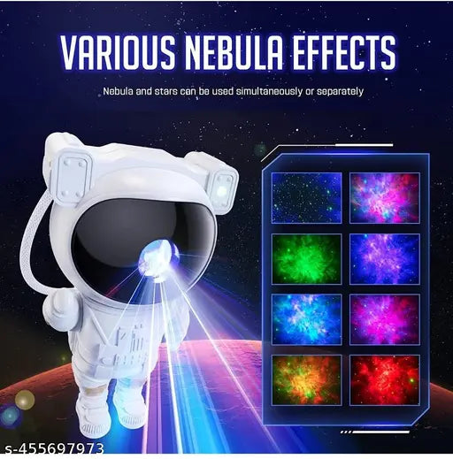 Astronaut Galaxy Projector with Remote Control - 360° Adjustable Timer Kids Astronaut Nebula Night Light, for Gifts,Baby Adults Bedroom, Gaming Room, Home and Party (Corded Electric)
